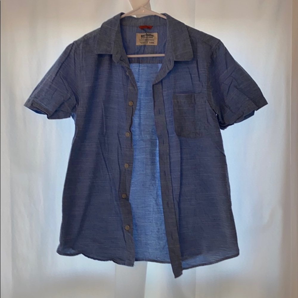 Blue button up